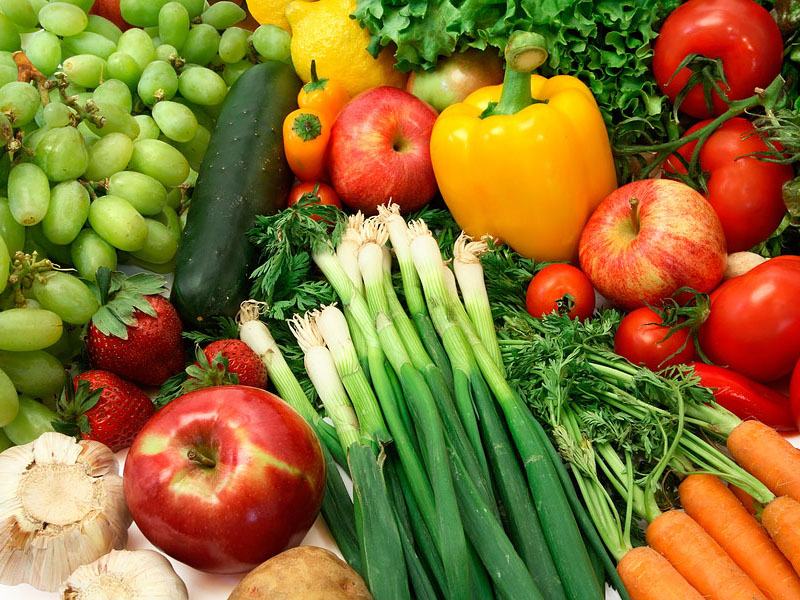 مصرف سبزیجات تازه
